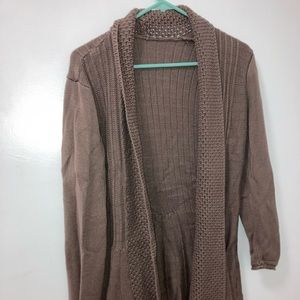 Brown cardigan